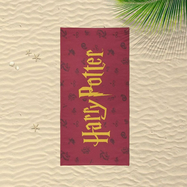 Beach Towel Harry Potter Red (70 x 140 cm)