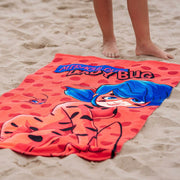 Beach Towel Lady Bug Red (70 x 140 cm)