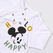 Set of clothes Mickey Mouse 4 Pieces White (1 month)