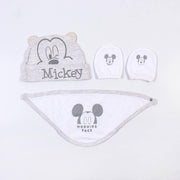 Set of clothes Mickey Mouse 4 Pieces White (1 month)