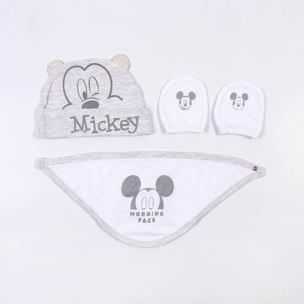 Set of clothes Mickey Mouse 4 Pieces White (1 month)