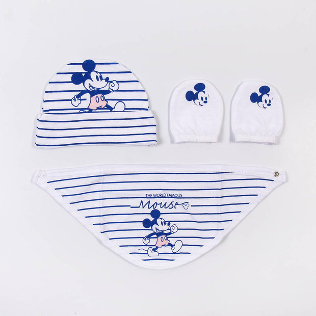 Set of clothes Mickey Mouse 4 Pieces White (1 month)