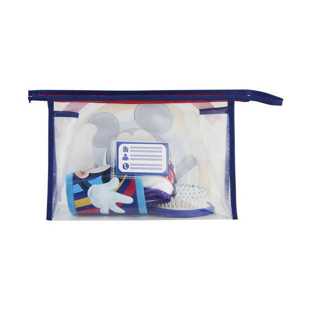 Kinder Reisetoilettengarnitur Mickey Mouse Blau (23 x 16 x 7 cm) (4 pcs)