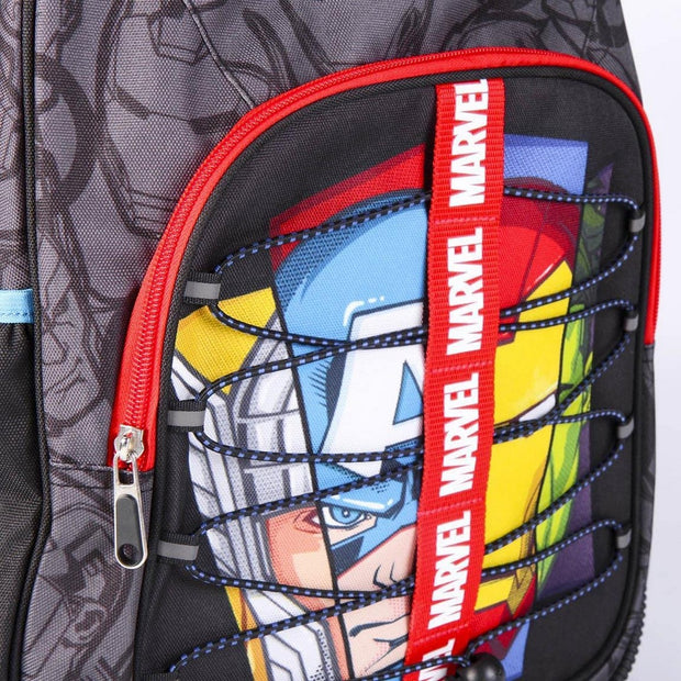 School Bag The Avengers Black (32 x 15 x 42 cm)