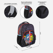 School Bag The Avengers Black (32 x 15 x 42 cm)