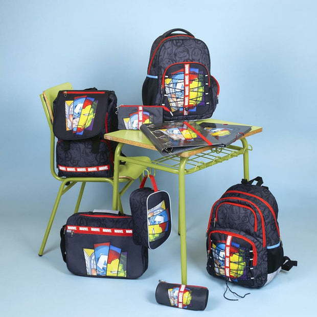 School Bag The Avengers Black (32 x 15 x 42 cm)