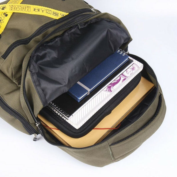 School Bag Marvel Dark green (30 x 13 x 44 cm)