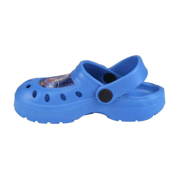 Beach Sandals Spiderman Blue