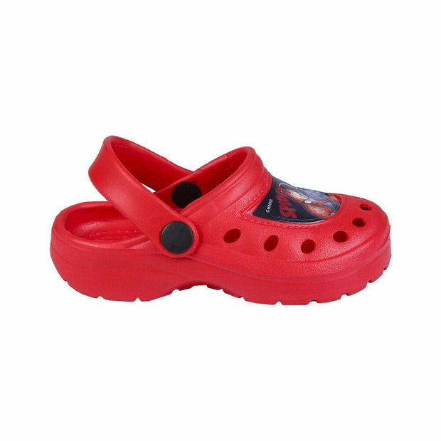 Beach Sandals Spiderman Red