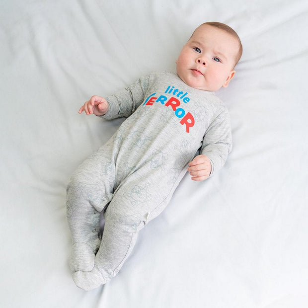 Baby's Long-sleeved Romper Suit Looney Tunes Grey