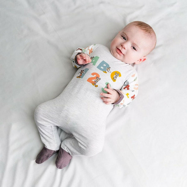Baby's Long-sleeved Romper Suit Mickey Mouse Grey