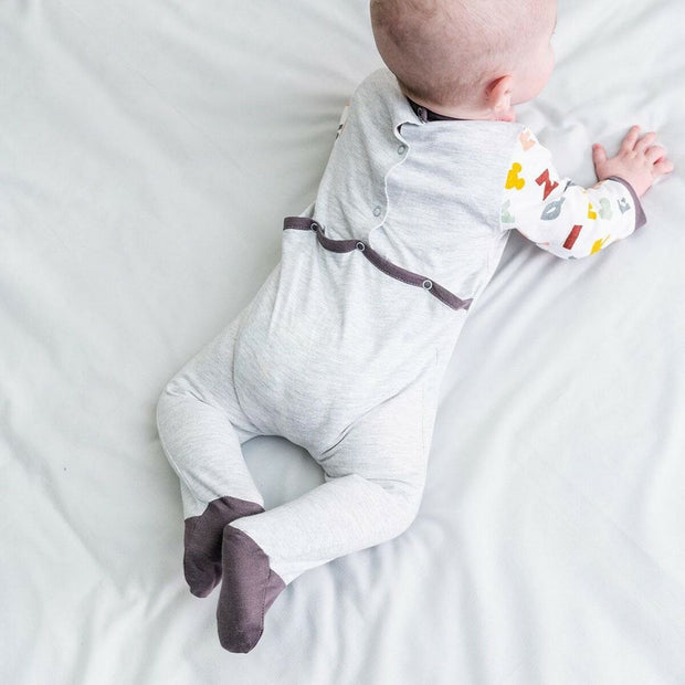 Baby's Long-sleeved Romper Suit Mickey Mouse Grey