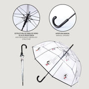 Umbrella Mickey Mouse Transparent Black