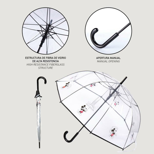 Umbrella Mickey Mouse Transparent Black