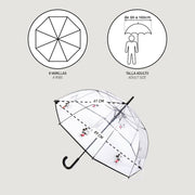 Umbrella Mickey Mouse Transparent Black