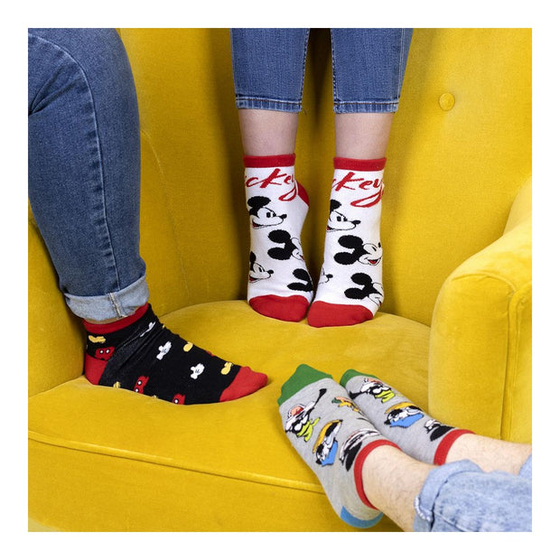 Socken Mickey Mouse Unisex 3 Paar Bunt
