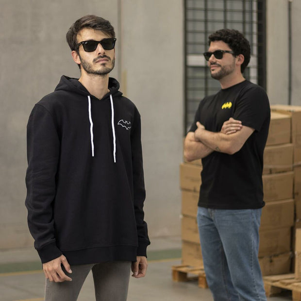 Herren Sweater mit Kapuze Batman Schwarz
