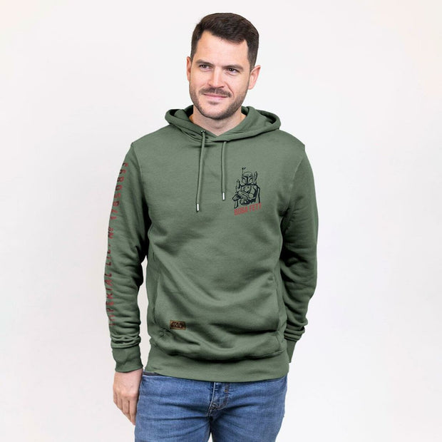 Herren Sweater mit Kapuze The Mandalorian grün