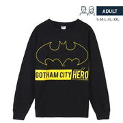 Herren Sweater ohne Kapuze Batman Schwarz