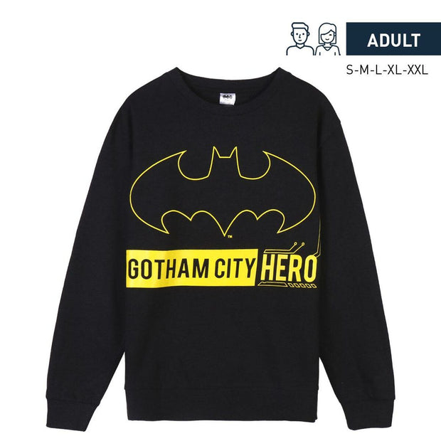 Herren Sweater ohne Kapuze Batman Schwarz