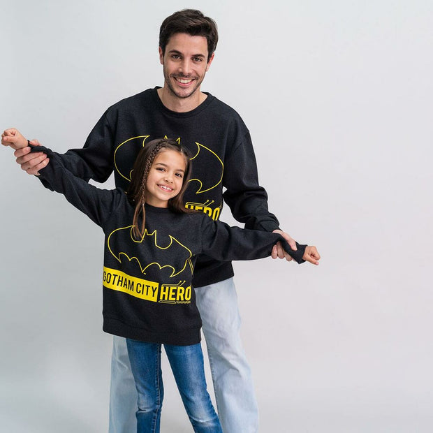 Herren Sweater ohne Kapuze Batman Schwarz