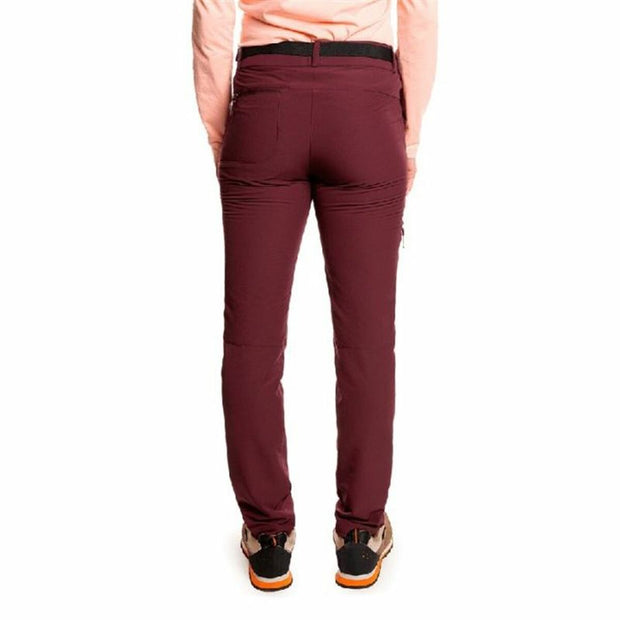 Lange Sporthose Trangoworld Dorset Damen Dunkelrot