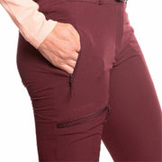 Lange Sporthose Trangoworld Dorset Damen Dunkelrot