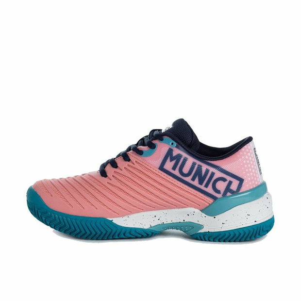 Padel-Sportschuhe für Erwachsene Munich Padx 27 Damen Hellrosa