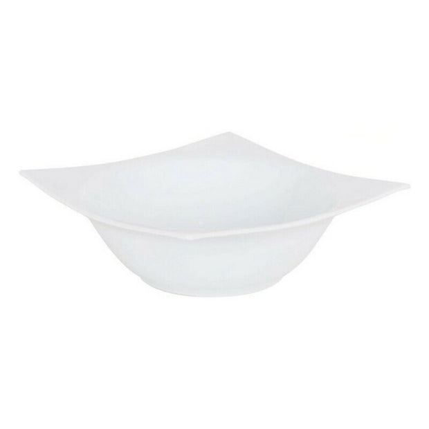 Salatschüssel Zen Porzellan Weiß (19,5 x 19,5 x 5 cm)