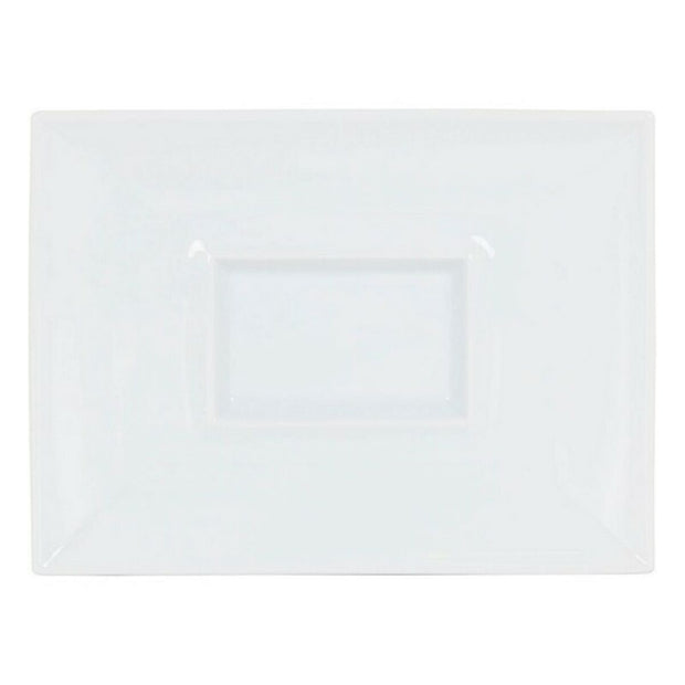 Flad plade Gourmet Porzellan Weiß (29,5 x 22 x 3 cm)