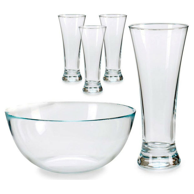 Satz für Appetithäppchen 60 ml Durchsichtig Glas 5 (5 Stücke) (22 x 28 x 22 cm)