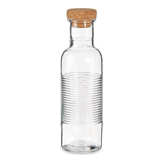 Flasche Hoop Durchsichtig Kork Glas (1070 ml)