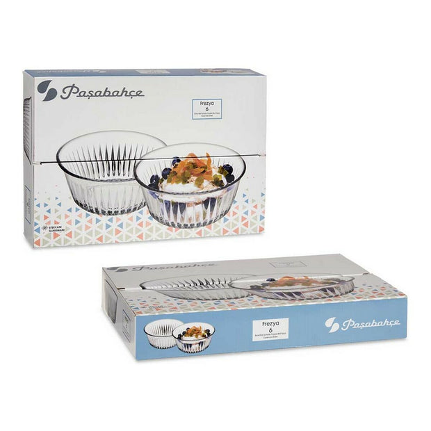 Schalenset Frezya 6 Stücke Durchsichtig Glas (330 ml)