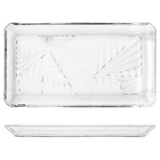 Schale Madlen Kristall Durchsichtig (12 x 1,8 x 21,8 cm) (2 pcs)