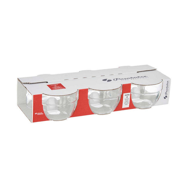 Schale Motto 6 Stück 200 ml Durchsichtig Glas