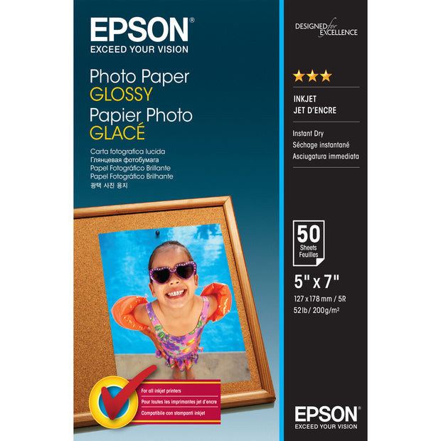 Glossy Photo Paper Epson 13 x 18 cm 50 Sheets