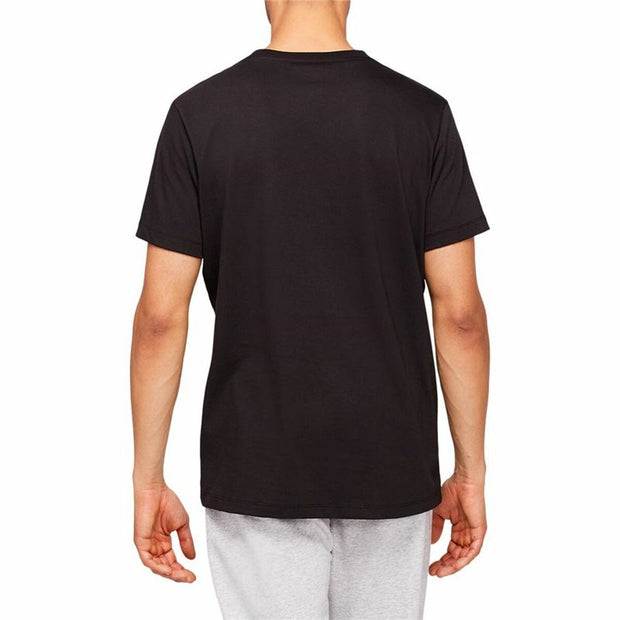 Herren Kurzarm-T-Shirt Asics Big Logo Schwarz