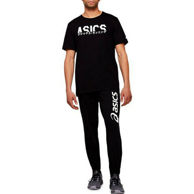 Herren Kurzarm-T-Shirt Asics Katakana Schwarz