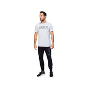 Herren Kurzarm-T-Shirt Asics Katakana Hellgrau