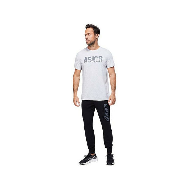 Herren Kurzarm-T-Shirt Asics Katakana Hellgrau