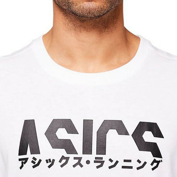 Herren Kurzarm-T-Shirt Asics Katakana Weiß