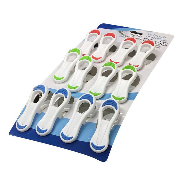 Verschlussclips Mehrzweck Polypropylen (12 Stücke)