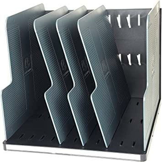 Document Organiser Exacompta Modulotop Ecoblack Vertical Black Grey polystyrene 5 compartments (30 x 28,8 x 25,5 cm)