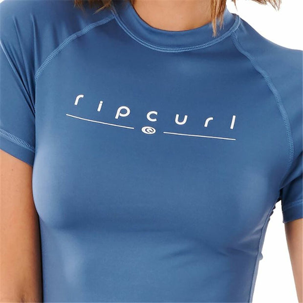 Damen Kurzarm-T-Shirt Rip Curl Golden Rays UV Indigo