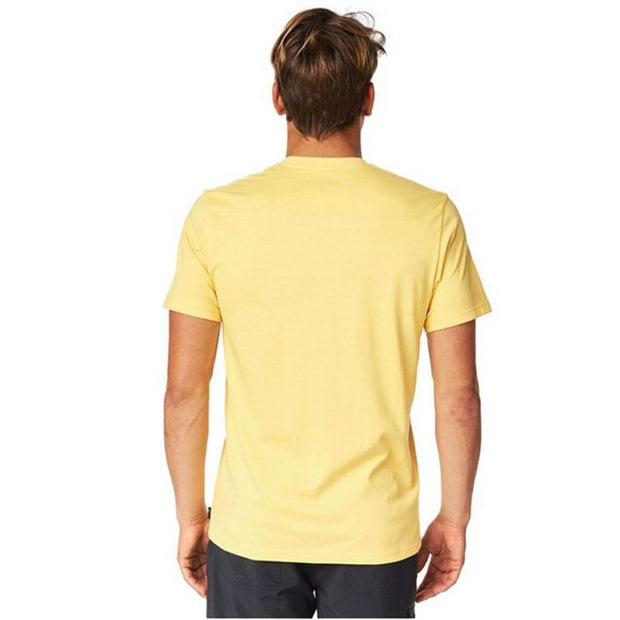Herren Kurzarm-T-Shirt Rip Curl Desti Animals Gelb