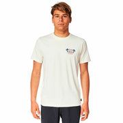 Herren Kurzarm-T-Shirt Rip Curl FB Tee Weiß