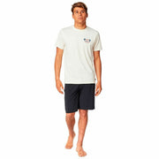 Herren Kurzarm-T-Shirt Rip Curl FB Tee Weiß