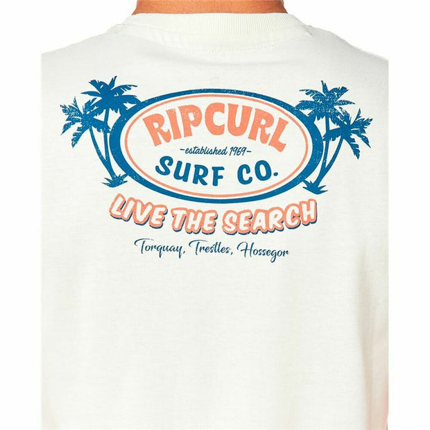 Herren Kurzarm-T-Shirt Rip Curl FB Tee Weiß