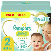 Disposable nappies T2 (240 uds) (4-8kg)