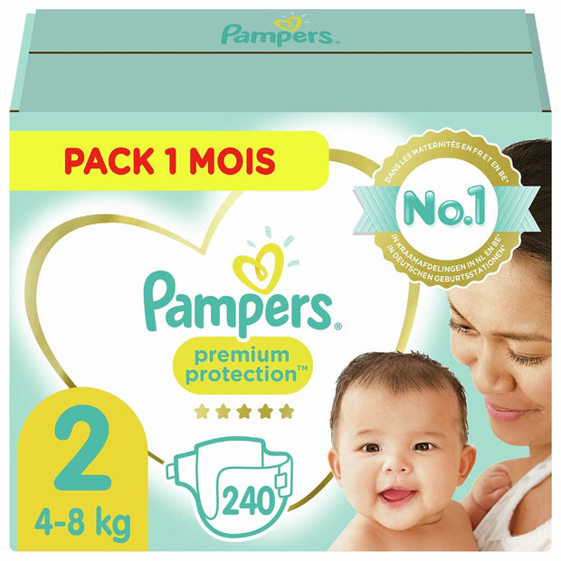 Disposable nappies T2 (240 uds) (4-8kg)